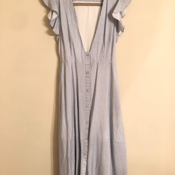 Storee Blue Pin Stripe Midi - Picture 2 of 3